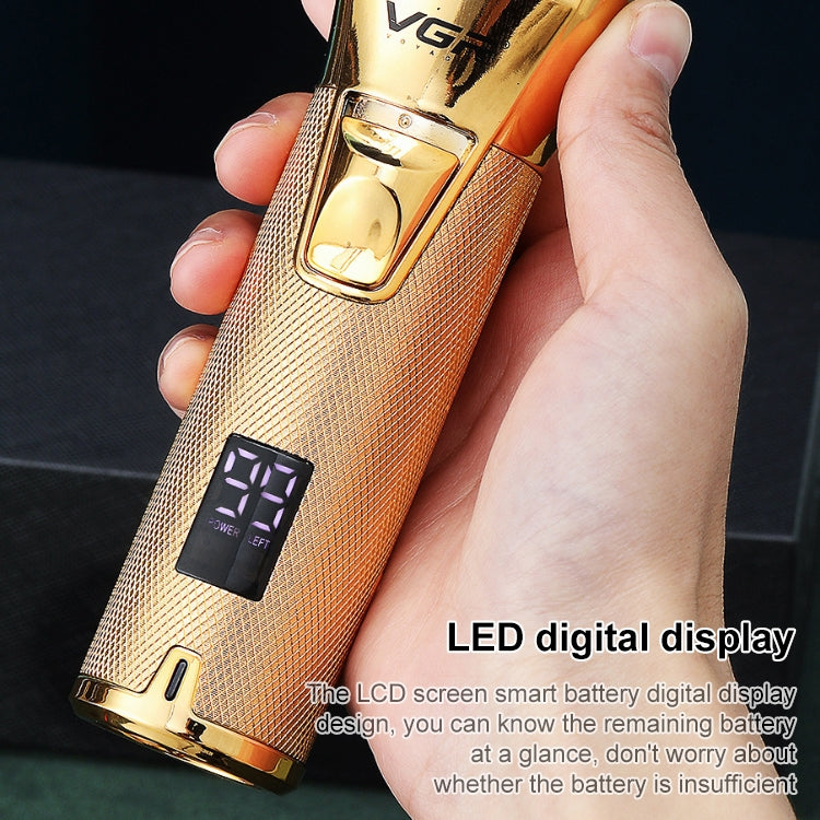 VGR V-280  10W USB Metal Electric Hair Clipper with LED Digital Display, V-280 (Gold), V-280 (Black)
