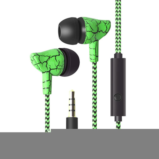3.5mm Jack Crack Earphone Wired Headset Super Bass Sound Headphone Earbud with Mic for Mobile Phone Samsung Xiaomi MP3 4