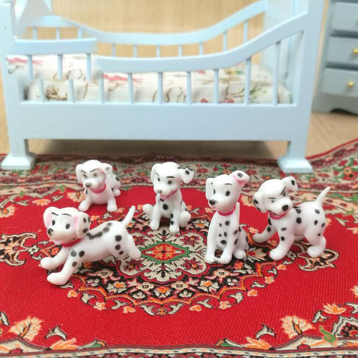 6 PCS / Set Doll House Miniature Toy Dalmatian Kitchen Living Room Micro Landscape Decoration, 6 PCS / Set Dalmatian