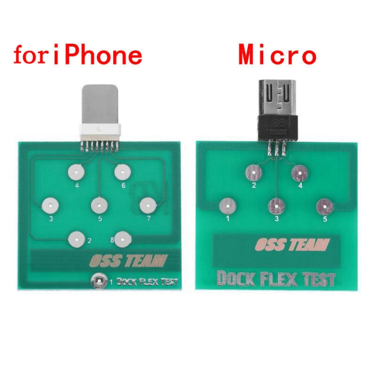2 PCS Free Disassembly Detection Tail Plug Test Board, For Apple, For Android