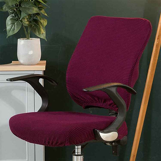 Universal Stretch Office Chair Cover, Back Cover + Cushion Cover