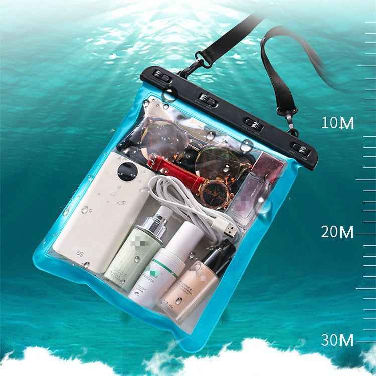 Multipurpose Single Shoulder Outdoor Transparent Waterproof Bag for Mobile Phone Small Objects
