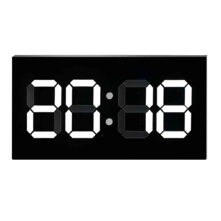 Creative Wall Clock Alarm Clock Simple Remote Control Perpetual Calendar Electronic Clock US Plug, Single-sided Remote Control