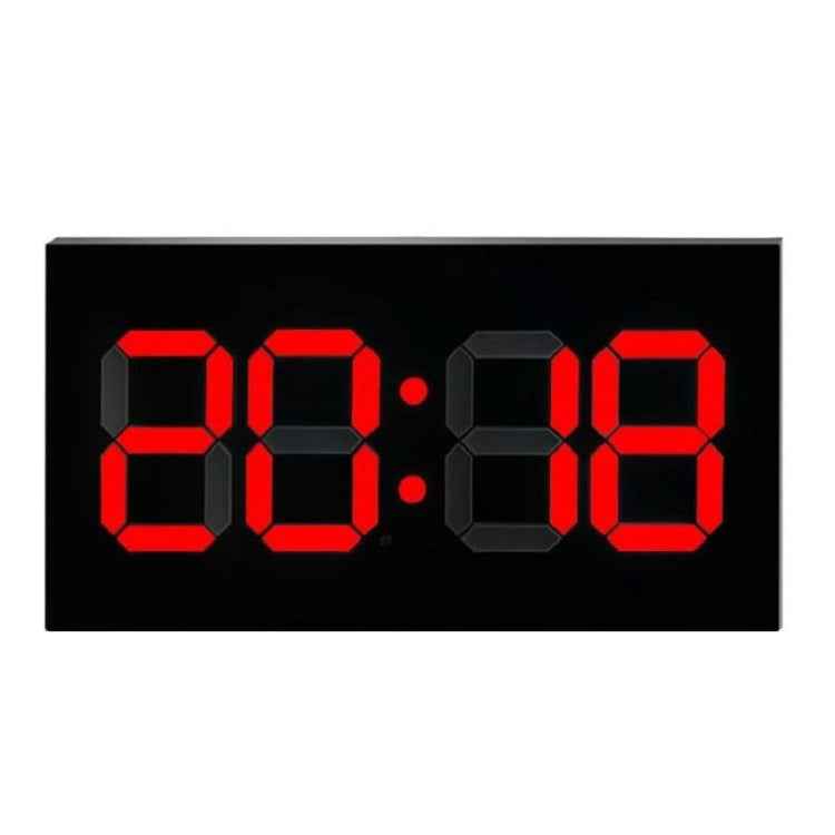 Creative Wall Clock Alarm Clock Simple Remote Control Perpetual Calendar Electronic Clock US Plug, Single-sided Remote Control