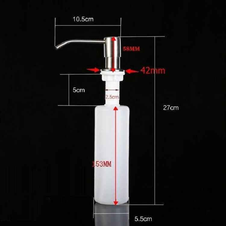 Stainless Steel Sink Soap Dispenser Sishwashing Liquid Hand Soap Bottle