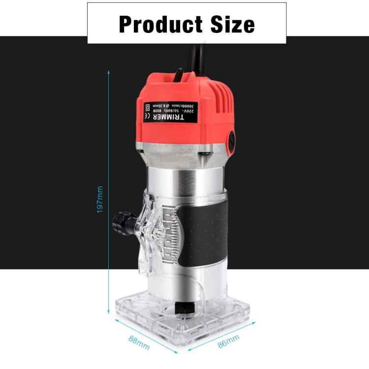 H-6 Woodworking Electric Trimming And Slotting Engraving Machine, AU Plug, EU Plug, UK Plug