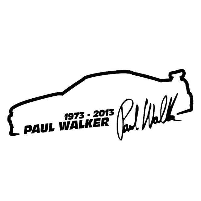 10 PCS Paul Walker Fashion Car Styling Vinyl Car Sticker, Size: 13x5cm, Paul Walker