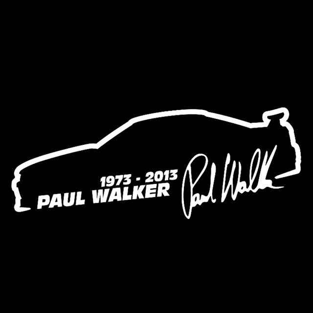 10 PCS Paul Walker Fashion Car Styling Vinyl Car Sticker, Size: 13x5cm, Paul Walker