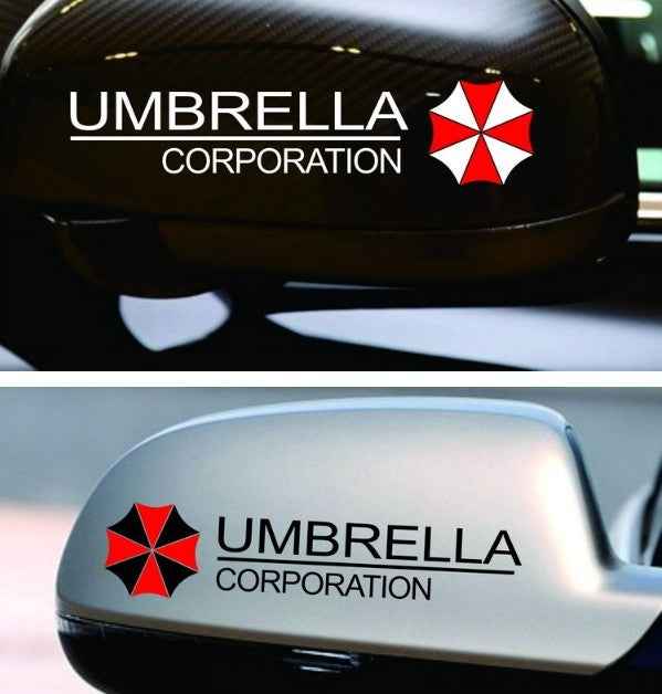 1 Pair YJZT 2X UMBRELLA Hive Die Cut Resident Evil Retro-reflective Decal Car Sticker, Size: 15x4cm, UMBRELLA