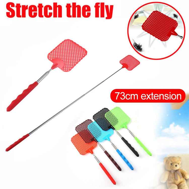 Creative Retractable Plastic Fly Swatter Summer Supplies Mosquito Swatter