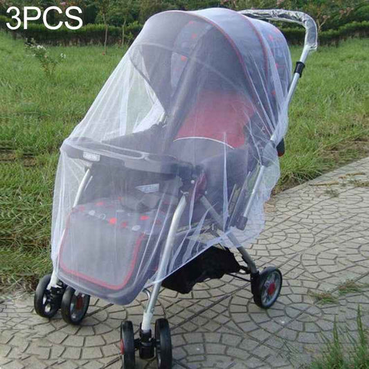 3 PCS 150cm Baby Pushchair Mosquito Insect Shield Net Safe Infants Protection Mesh Stroller Accessories Mosquito Net
