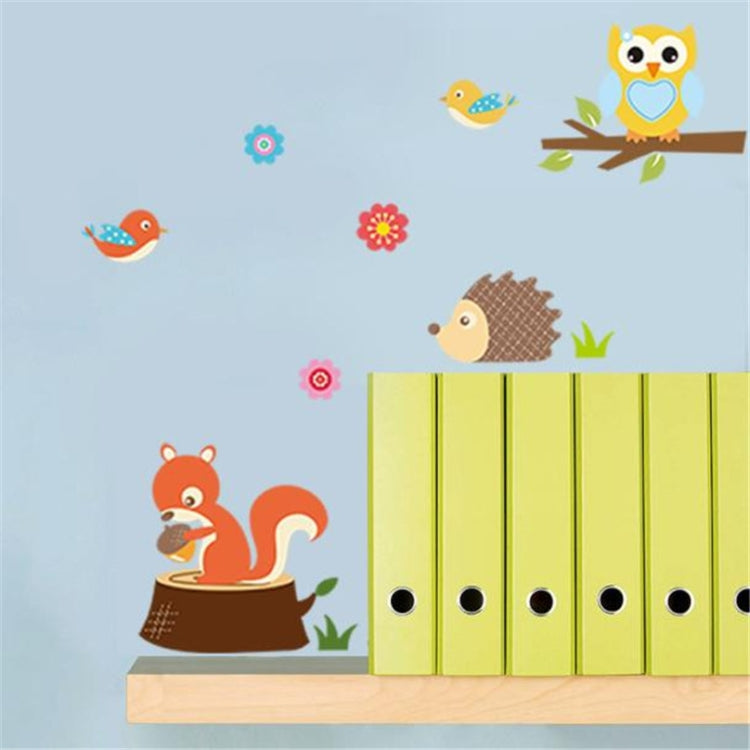 Simple DIY Forest Animals Owl Room Bedroom Background Voor Wall Stickers