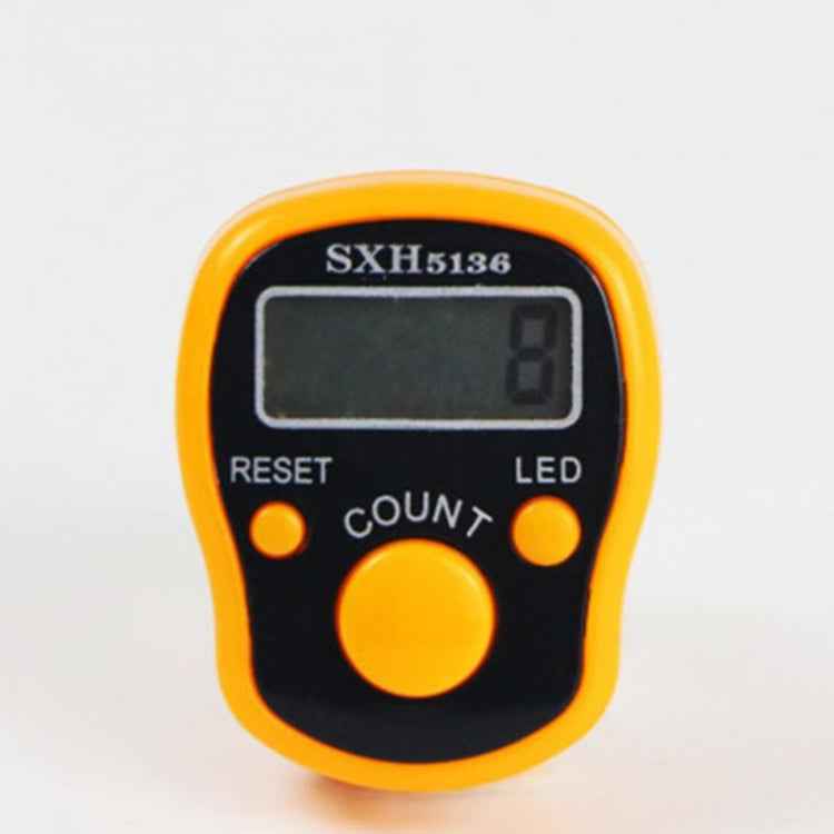 Electronic Digital Counter Portable Hand Operated Tally LCD Screen Finger Counter, Random Color