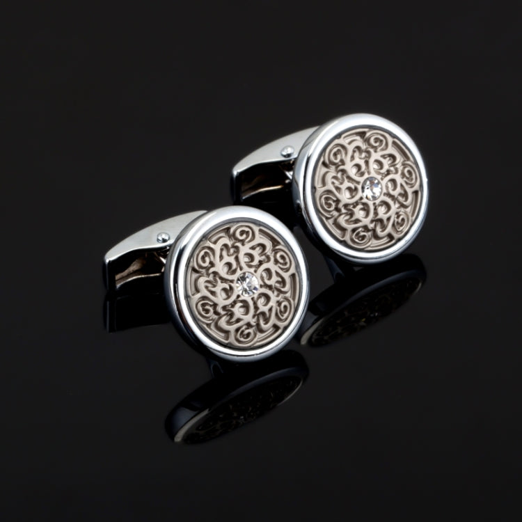 Vintage Pattern Cufflinks for Mens crystal Art Cuff link