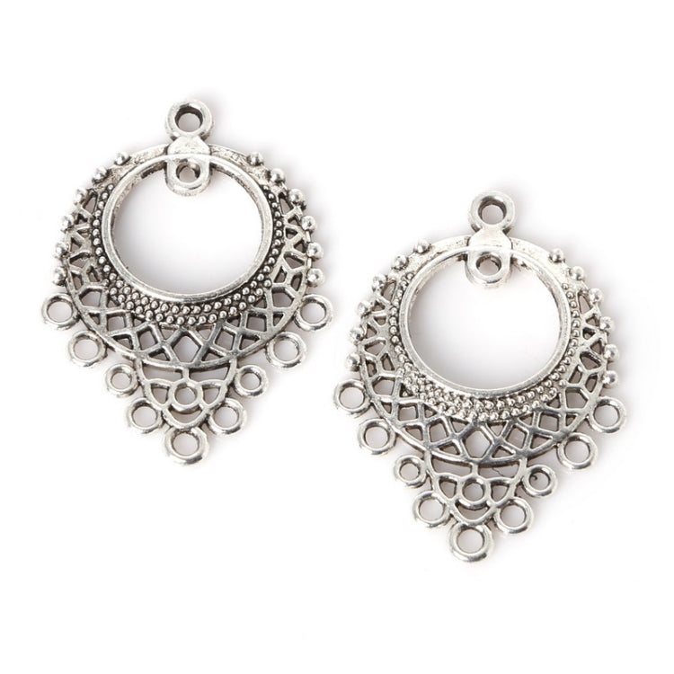6 PCS Zinc Alloy Antique Silver DIY Metal Charms Pendants