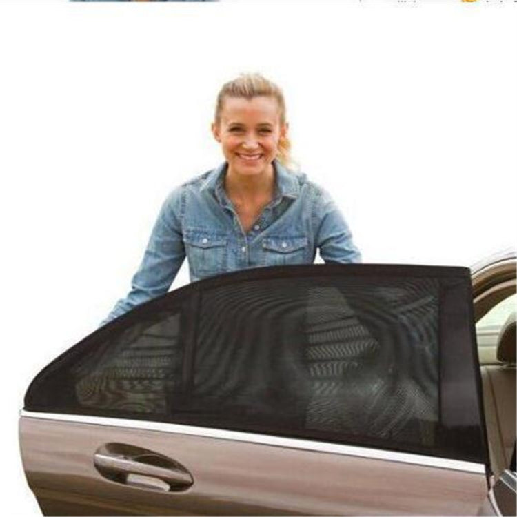 Auto Car Window Mesh Shield Sunshade Visor Net Mosquito Repellent UV Protection Window Covers, UV Protection Window Covers,Rear Window, Front window75x50cm, Rear window113x50cm