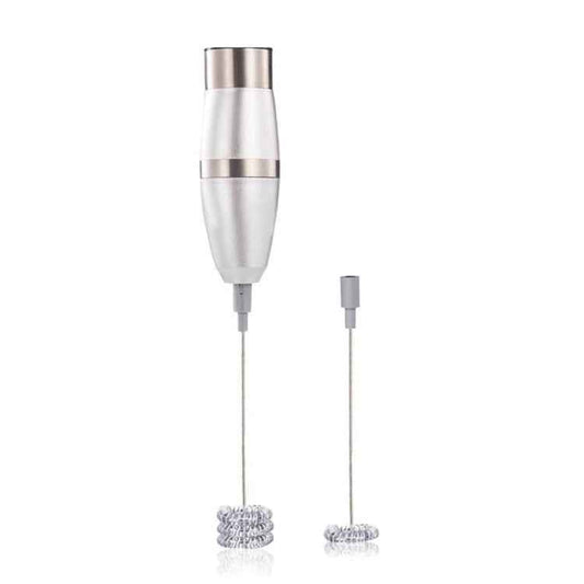 Electric Milk Frother Foamer Double Spring Triple Spring Stainless Steel Mixer, Electric Milk Frother