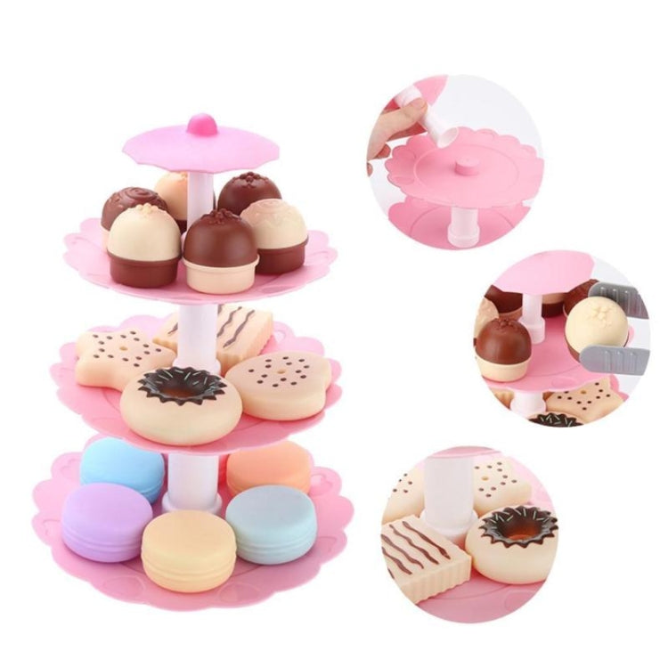 Kids Food Toy Children Cake Desserts Tower Party Tea Set Pretend Role Play Food Toys