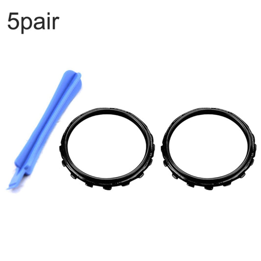 For Xbox One Elite 5pairs 3D Replacement Ring + Screwdriver Handle Accessories, Black + Screwdriver, Gold Plating + Screwdriver, Silver Plating + Screwdriver, Red Plating + Screwdriver, Blue Plating + Screwdriver