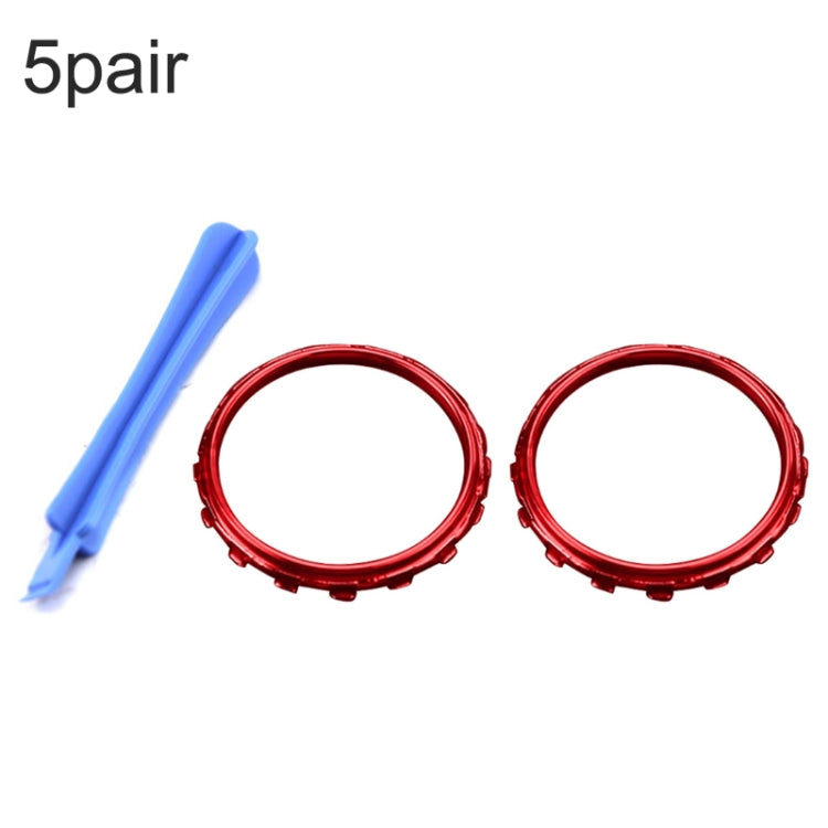 For Xbox One Elite 5pairs 3D Replacement Ring + Screwdriver Handle Accessories, Black + Screwdriver, Gold Plating + Screwdriver, Silver Plating + Screwdriver, Red Plating + Screwdriver, Blue Plating + Screwdriver