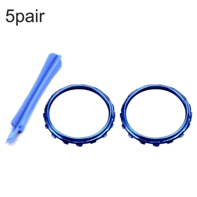 For Xbox One Elite 5pairs 3D Replacement Ring + Screwdriver Handle Accessories, Black + Screwdriver, Gold Plating + Screwdriver, Silver Plating + Screwdriver, Red Plating + Screwdriver, Blue Plating + Screwdriver