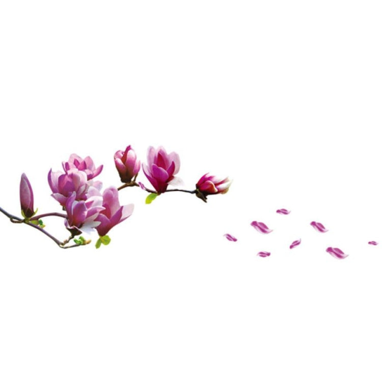 Creative PVC Magnolia DecalsWallpaper Removable DIY Art Home Decoration