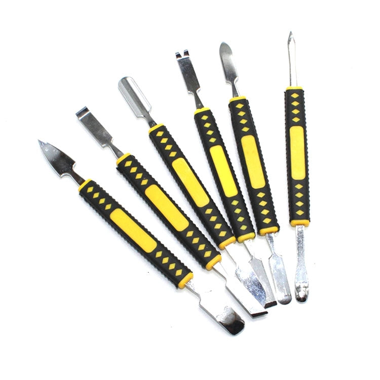 6 in 1 Metal Crowbar Disassembly Bar Mobile Phone Digital Home Appliance Product Opening Tool, 6 in 1 Removal Bar