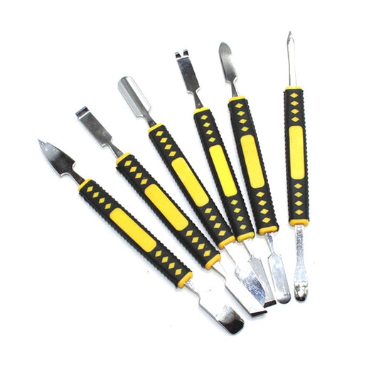 6 in 1 Metal Crowbar Disassembly Bar Mobile Phone Digital Home Appliance Product Opening Tool, 6 in 1 Removal Bar