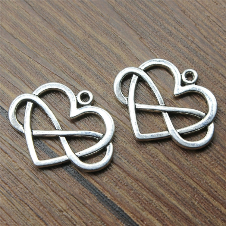 10pcs 27x22mm Heart Infinity Charm Infinity Knot Charm Infinity Heart Charm For Jewelry Making