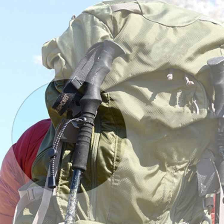 Outdoor Mountaineering Backpack Hanging Trekking Pole Rope Buckle Fixed Buckle Elastic Rope