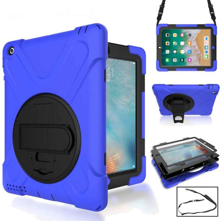 360 Degree Rotation Silicone Protective Cover with Holder and Hand Strap and Long Strap