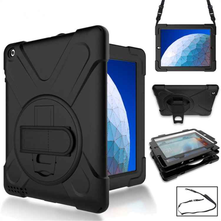 360 Degree Rotation Silicone Protective Cover with Holder and Hand Strap and Long Strap