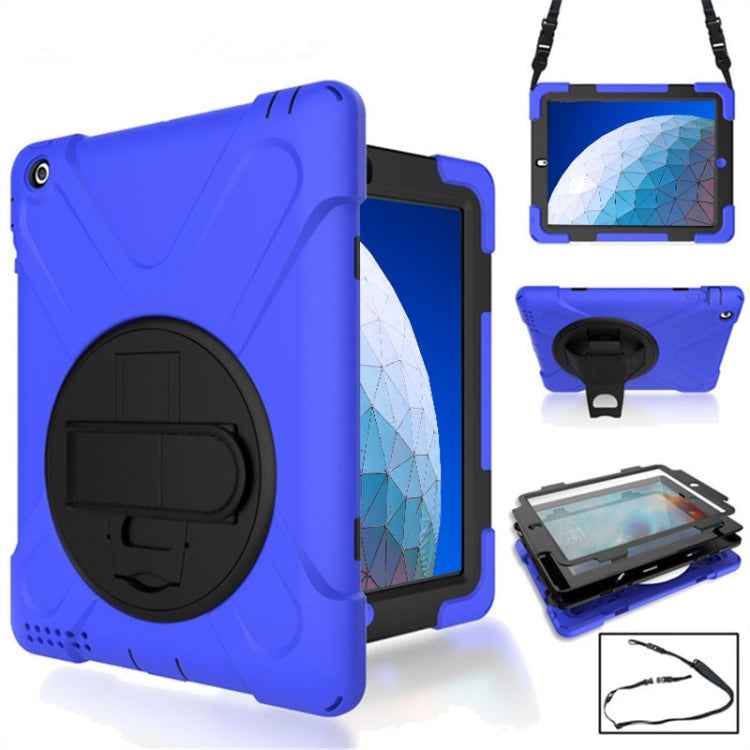 360 Degree Rotation Silicone Protective Cover with Holder and Hand Strap and Long Strap