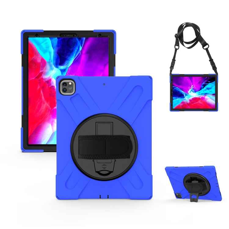 360 Degree Rotation Silicone Protective Cover with Holder and Hand Strap and Long Strap