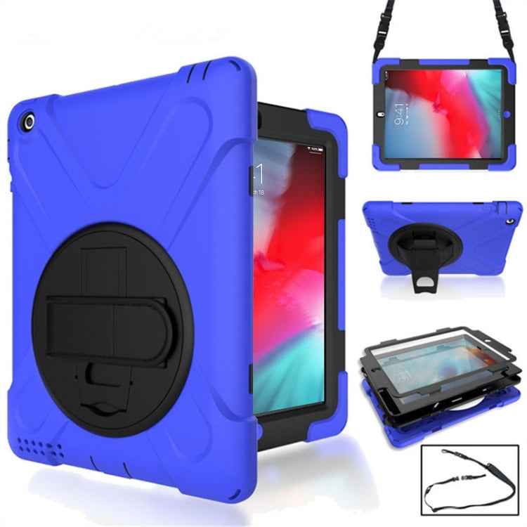 360 Degree Rotation Silicone Protective Cover with Holder and Hand Strap and Long Strap