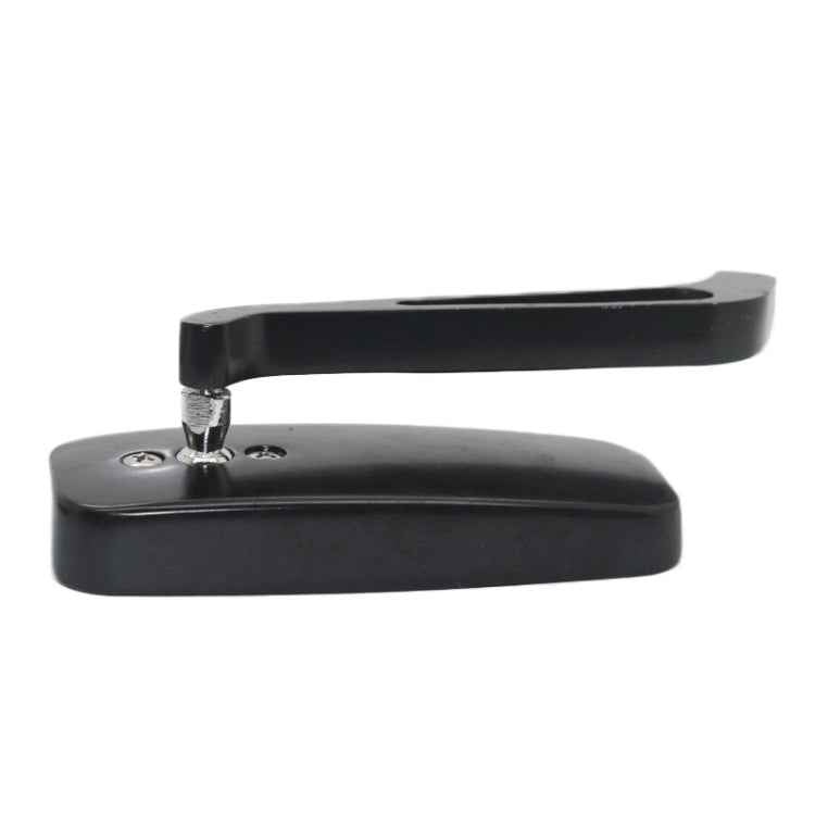 Anti-glare Square Aluminum Motorcycle Modified Rearview Mirror, White Mirror