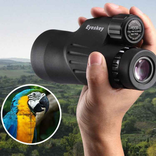 Eyeskey 10X50 Telescope Measurable Large Caliber High Magnification HD Low Light Level Night Vision Waterproof Monocular Binoculars