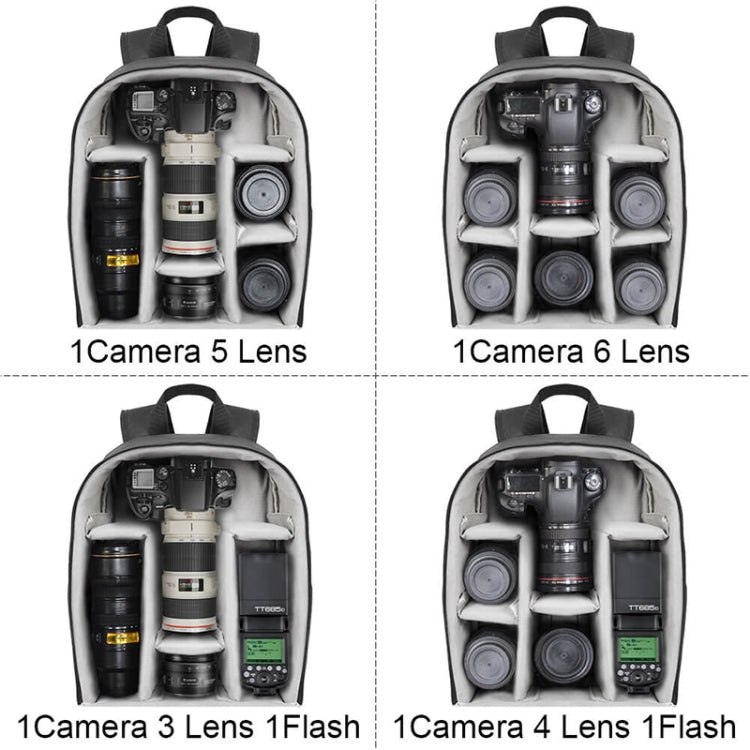 SLR Camera Shoulder Digital Camera Bag Outdoor Lightweight and Durable Nylon Photography Backpack, Small Size, Large Size