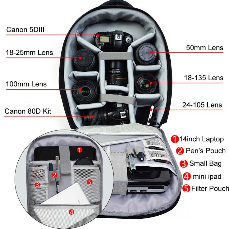 CADeN USB SLR Camera Bag Canon Nikon Professional  Waterproof Portable Unisex Camera Bag