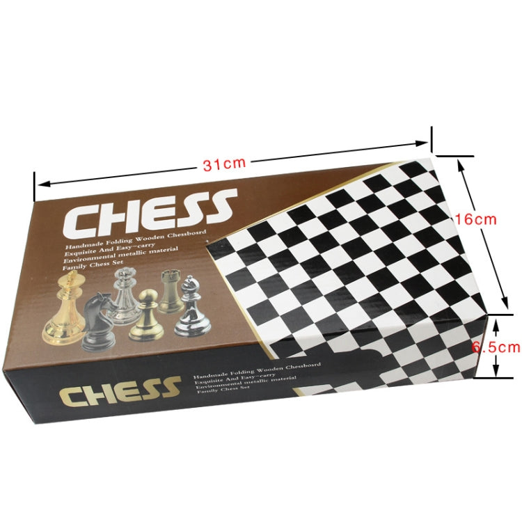 Zinc Alloy Simple European Chess Board Chess Set