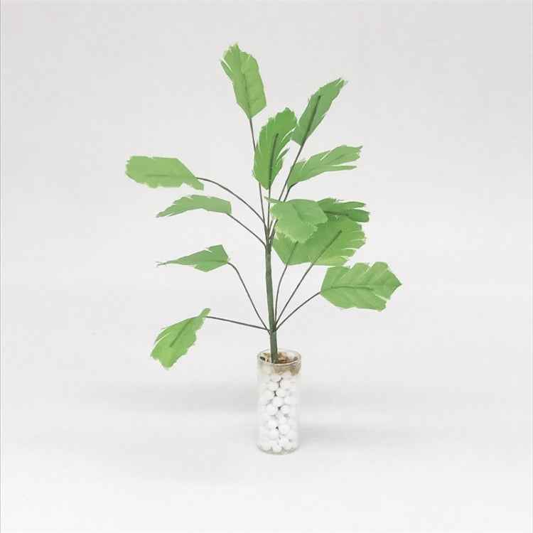 3 PCS 1:12 Mini Doll House Dollhouse Plant Model Foreign Toy Vase Banana Green Tree, 3 PCS Banana Green Tree