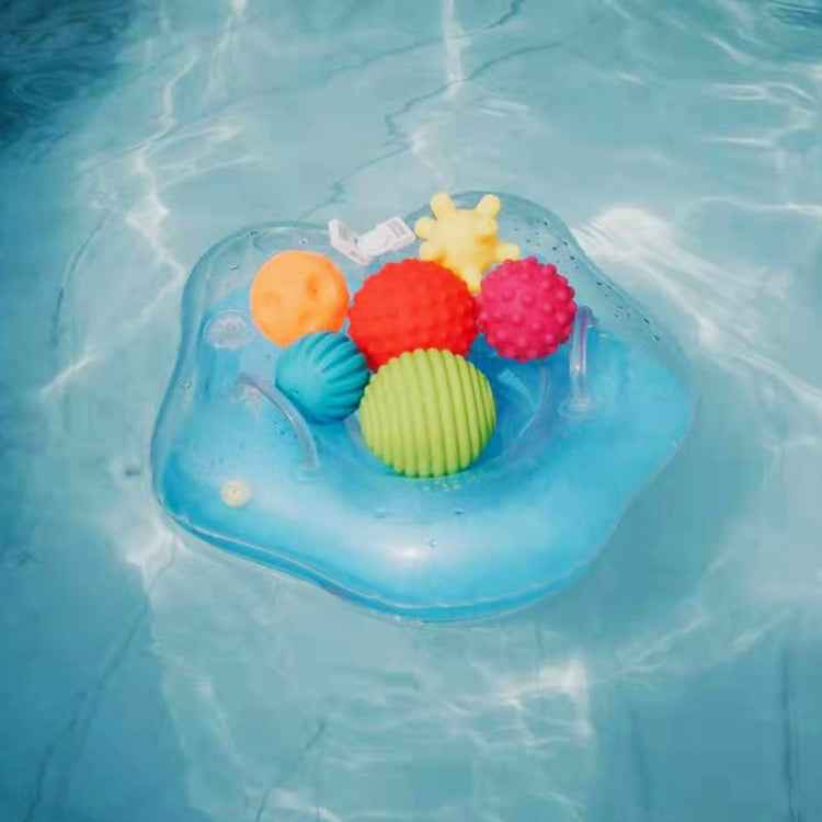 6 in 1 Baby Bath Soft Ball Rubber Educational Tub Toys, Bath Soft Ball