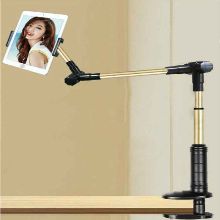 360 Degree Rotation Lazy Mount Folding Long Arm Phone Stand Holder for 4-14 Inch Tablet & Phone