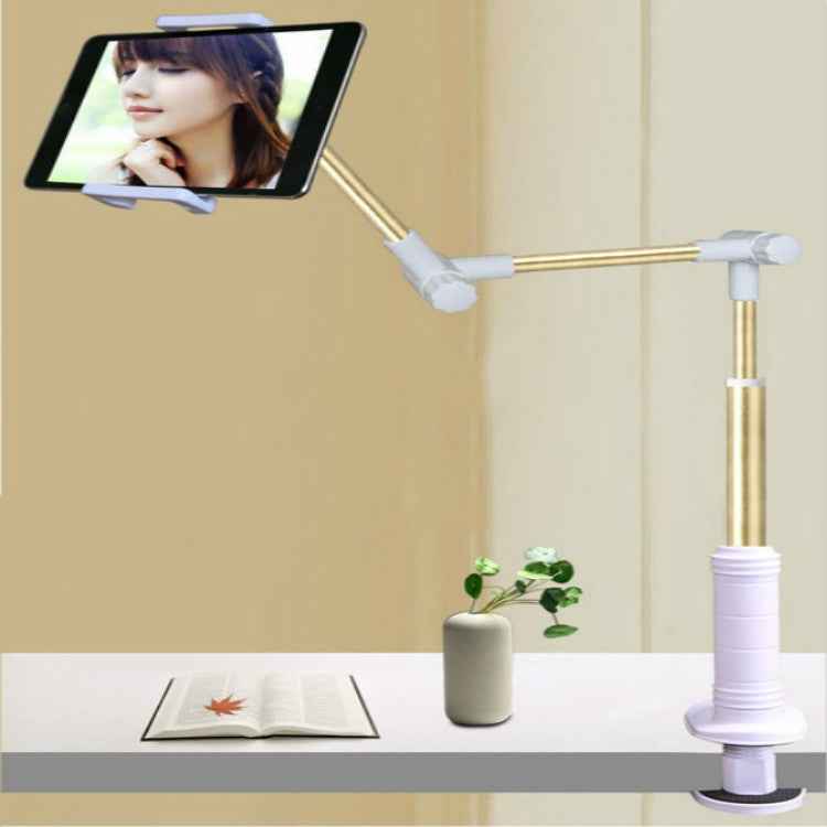 360 Degree Rotation Lazy Mount Folding Long Arm Phone Stand Holder for 4-14 Inch Tablet & Phone
