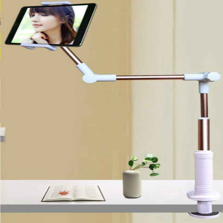 360 Degree Rotation Lazy Mount Folding Long Arm Phone Stand Holder for 4-14 Inch Tablet & Phone