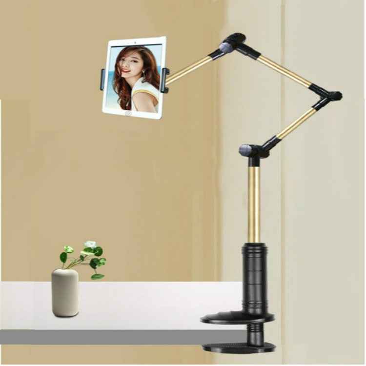 360 Degree Rotation Lazy Mount Folding Long Arm Phone Stand Holder for 4-14 Inch Tablet & Phone