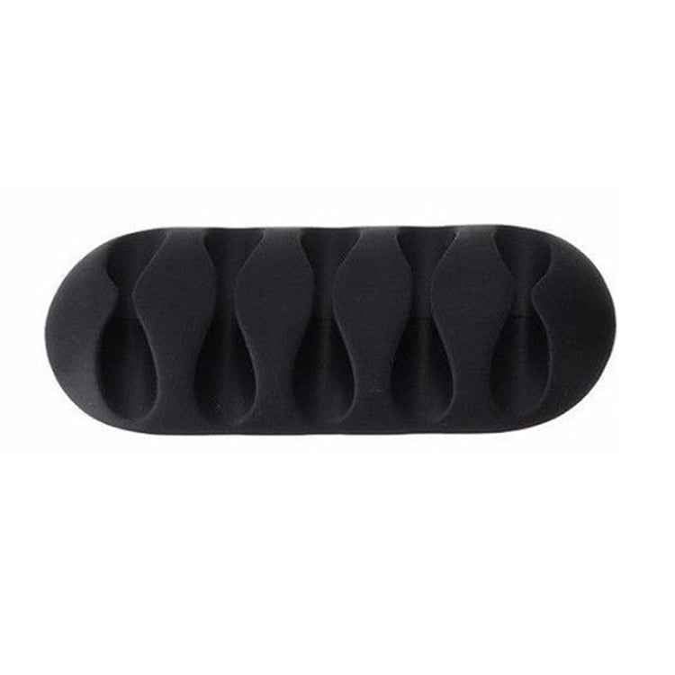 10 PCS Pasteable Five-hole TPR Wire Storage Organizer Data Cable Holder