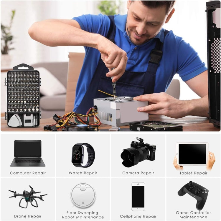 110 in 1 Magnetic Plum Screwdriver Mobile Phone Disassembly Repair Tool, 110 in 1