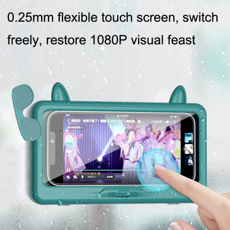 Bathroom Waterproof Mobile Phone Holder Bathing Watch TV Removable Touch Screen Mobile Phone Case