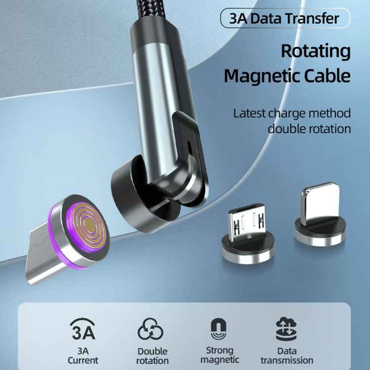 CC57 540 Degrees Rotary Magnetic Fast Charging Data Cable